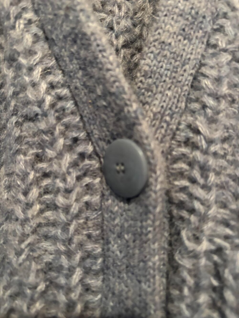 BEAUTIFUL SEZANE EMILE CARDIGAN IN DENIM BLUE COLOR L WORN ONCE - Picture 5 of 7